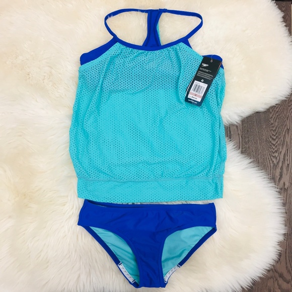 speedo girls two piece